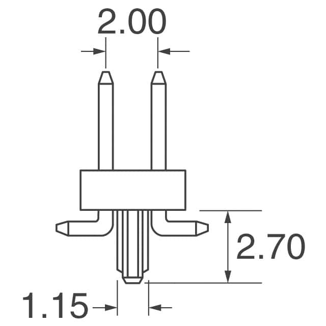 877594450 Molex  Embases à broches mâles